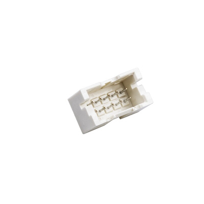 JST XAD Series Straight Through Hole PCB Header, 10 Contact(s), 2.5mm Pitch, 2 Row(s), Shrouded