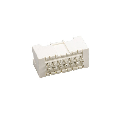 JST XAD Series Straight Through Hole PCB Header, 14 Contact(s), 2.5mm Pitch, 2 Row(s), Shrouded