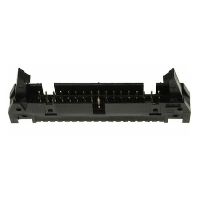 TE Connectivity AMP-LATCH Series Straight Through Hole PCB Header, 34 Contact(s), 2.54mm Pitch, 2 Row(s), Shrouded