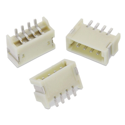Wurth Elektronik WR-WTB Series Straight Through Hole PCB Header, 4 Contact(s), 1.5mm Pitch, 1 Row(s), Shrouded