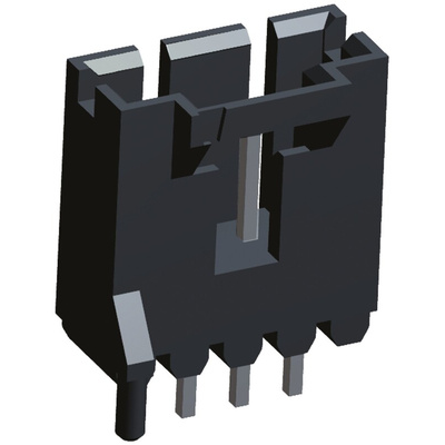 TE Connectivity AMPMODU MTE Series Straight Through Hole PCB Header, 4 Contact(s), 2.54mm Pitch, 1 Row(s), Shrouded