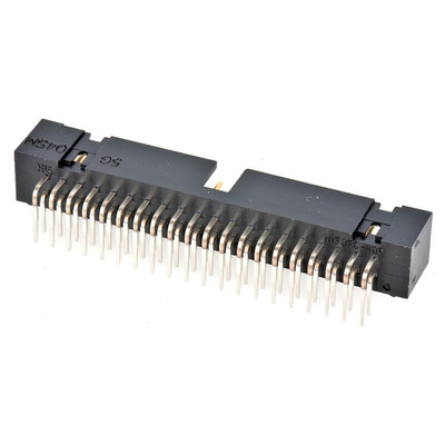Hirose HIF3FC Series Right Angle Through Hole PCB Header, 40 Contact(s), 2.54mm Pitch, 2 Row(s), Shrouded