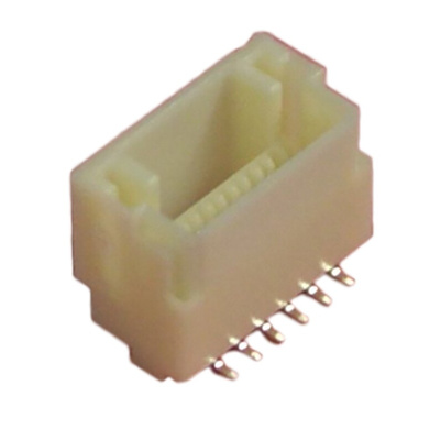 JST NSH Series Straight Surface Mount PCB Header, 6 Contact(s), 1.0mm Pitch, 1 Row(s), Shrouded