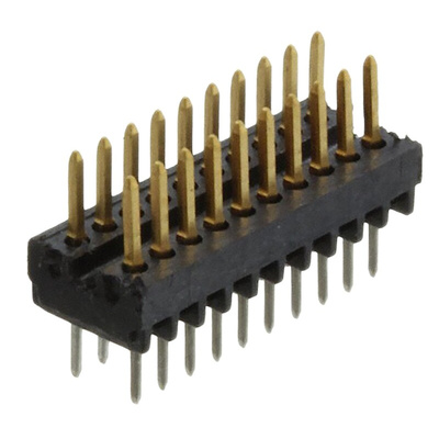 TE Connectivity AMPMODU System 50 Series Straight Through Hole Pin Header, 20 Contact(s), 1.27mm Pitch, 2 Row(s),