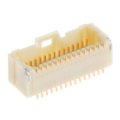 Molex Pico-Clasp Series Right Angle Surface Mount PCB Header, 30 Contact(s), 1.0mm Pitch, 2 Row(s), Shrouded