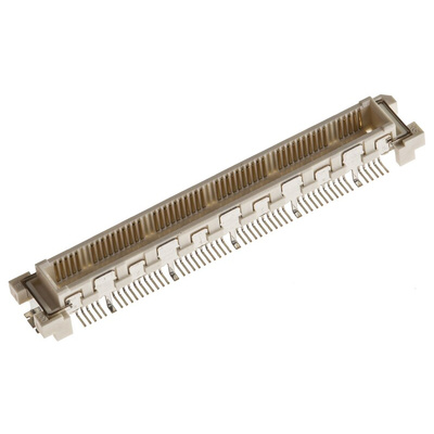 Hirose FunctionMAX FX10 Series Straight Surface Mount PCB Header, 110 Contact(s), 0.5mm Pitch, 2 Row(s), Shrouded
