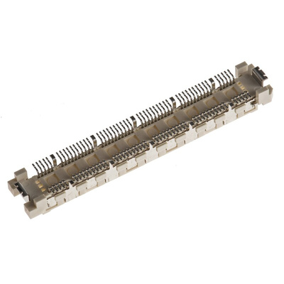 Hirose FunctionMAX FX10 Series Straight Surface Mount PCB Header, 110 Contact(s), 0.5mm Pitch, 2 Row(s), Shrouded