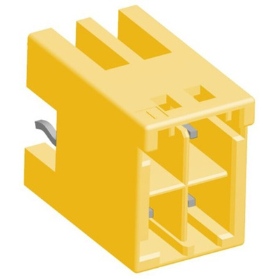 TE Connectivity Grace Inertia Series Straight Through Hole PCB Header, 4 Contact(s), 3.3mm Pitch, 2 Row(s), Shrouded