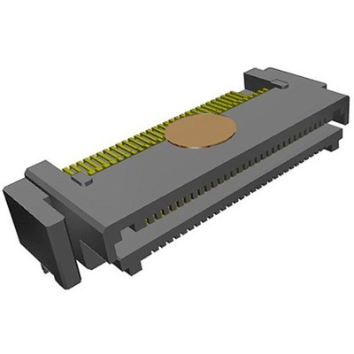 Samtec LSHM Series Right Angle Surface Mount PCB Header, 60 Contact(s), 0.5mm Pitch, 2 Row(s), Shrouded