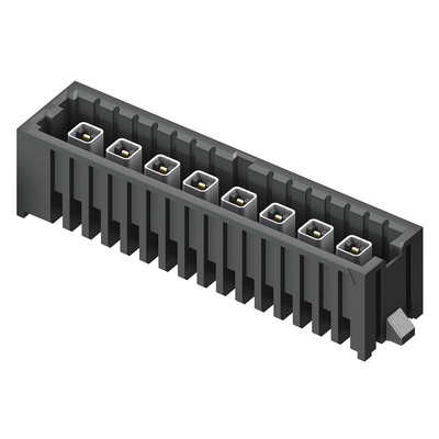 Samtec IP5 Series Straight Through Hole PCB Header, 8 Contact(s), 4.0mm Pitch, 1 Row(s), Shrouded