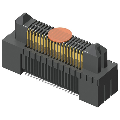 Samtec ERM5 Series Straight Surface Mount PCB Header, 20 Contact(s), 0.5mm Pitch, 2 Row(s), Shrouded