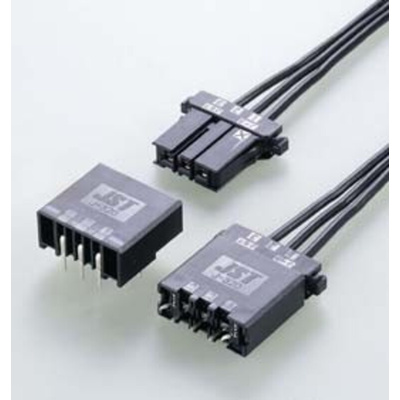 JST JFA J300 Series Top Entry Through Hole PCB Header, 3 Contact(s), 5.08mm Pitch, 1 Row(s), Shrouded