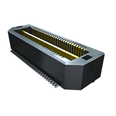 Samtec QTH Series Surface Mount PCB Header, 180 Contact(s), 0.5mm Pitch, 2 Row(s), Shrouded