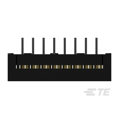 TE Connectivity AMP-LATCH Series Straight Through Hole PCB Header, 16 Contact(s), 2.54mm Pitch, 2 Row(s), Shrouded