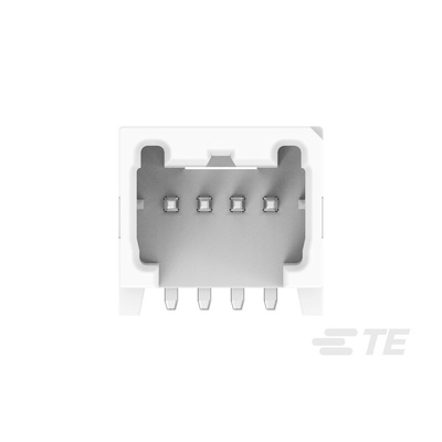 TE Connectivity MICRO CT Series Straight Board Mount PCB Header, 4 Contact(s), 1.2mm Pitch, 1 Row(s)