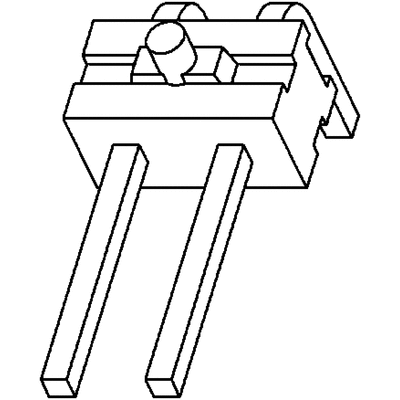 TE Connectivity AMPMODU MOD II Series Right Angle Through Hole Pin Header, 4 Contact(s), 2.54mm Pitch, 1 Row(s),