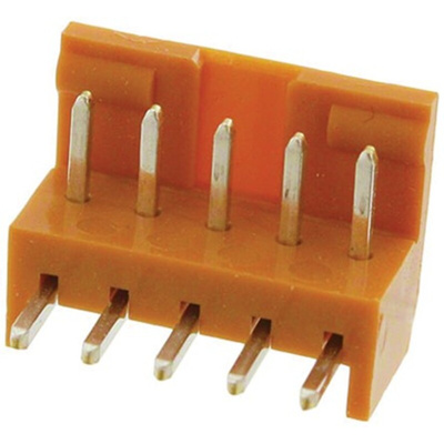 JAE IL-G Series Right Angle Through Hole PCB Header, 5 Contact(s), 2.5mm Pitch, 1 Row(s), Shrouded