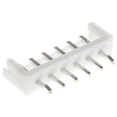 JST EH Series Straight Through Hole PCB Header, 6 Contact(s), 2.5mm Pitch, 1 Row(s), Shrouded