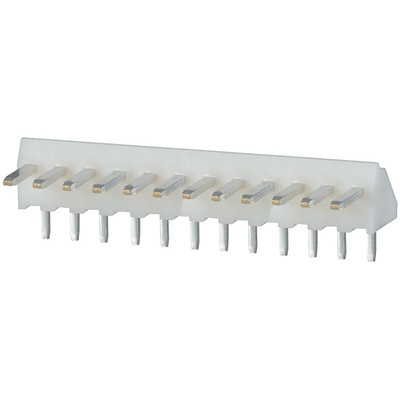 JST NH Series Right Angle Through Hole Pin Header, 12 Contact(s), 2.5mm Pitch, 1 Row(s), Unshrouded