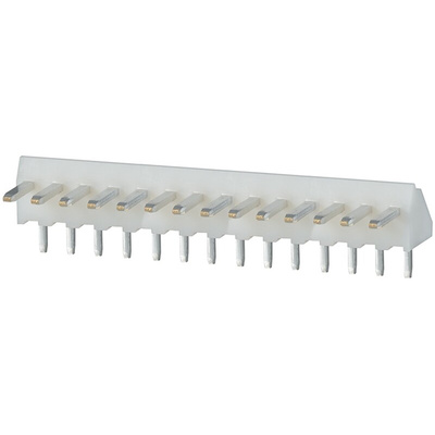 JST NH Series Right Angle Through Hole Pin Header, 14 Contact(s), 2.5mm Pitch, 1 Row(s), Unshrouded
