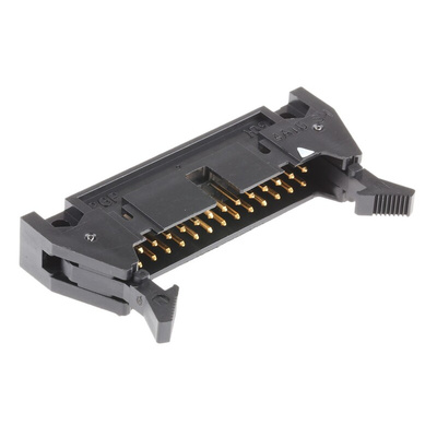 Hirose HIF3B Series Right Angle Through Hole PCB Header, 26 Contact(s), 2.54mm Pitch, 2 Row(s), Shrouded