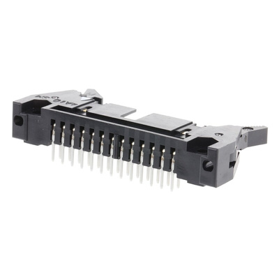 Hirose HIF3B Series Right Angle Through Hole PCB Header, 26 Contact(s), 2.54mm Pitch, 2 Row(s), Shrouded