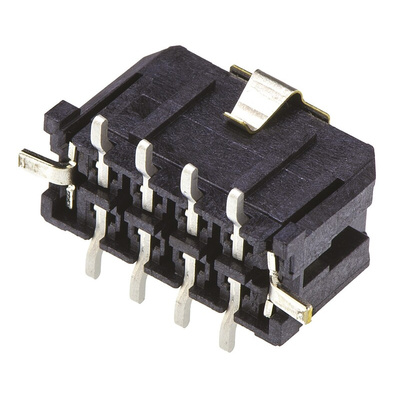 Molex Micro-Fit 3.0 Series Straight Surface Mount PCB Header, 8 Contact(s), 3.0mm Pitch, 2 Row(s), Shrouded