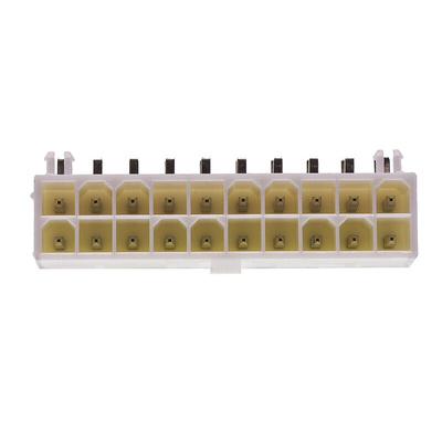 Molex Mini-Fit Jr. Series Right Angle Through Hole PCB Header, 20 Contact(s), 4.2mm Pitch, 2 Row(s), Shrouded