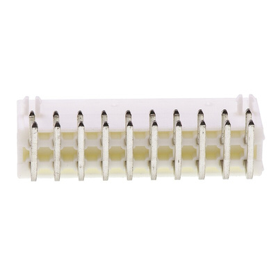 Molex Mini-Fit Jr. Series Right Angle Through Hole PCB Header, 20 Contact(s), 4.2mm Pitch, 2 Row(s), Shrouded