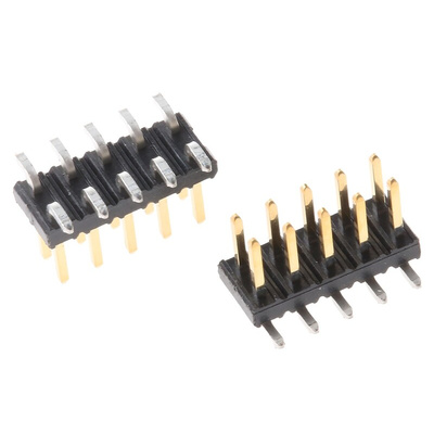 Amphenol Communications Solutions Minitek Series Straight Surface Mount Pin Header, 10 Contact(s), 2.0mm Pitch, 2