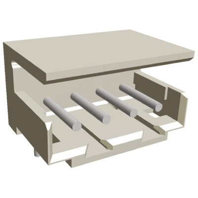 TE Connectivity AMP CT Series Right Angle Through Hole PCB Header, 4 Contact(s), 2.0mm Pitch, 1 Row(s), Shrouded