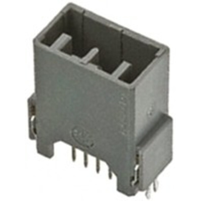 JAE MX34 Series Straight Through Hole PCB Header, 5 Contact(s), 2.2mm Pitch, 1 Row(s), Shrouded