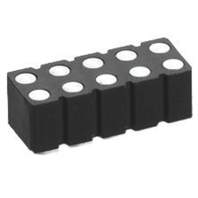 Preci-Dip Straight Surface Mount PCB Header, 6 Contact(s), 2.54mm Pitch, 2 Row(s), Shrouded