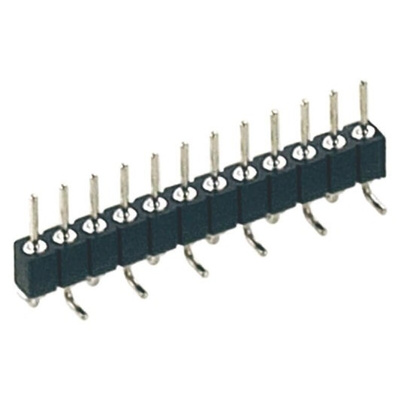 Preci-Dip Straight Surface Mount Pin Header, 12 Contact(s), 2.0mm Pitch, 1 Row(s), Unshrouded
