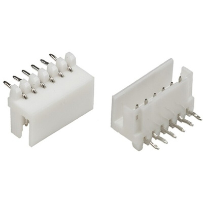 TE Connectivity AMP CT Series Right Angle Through Hole PCB Header, 6 Contact(s), 2.0mm Pitch, 1 Row(s), Shrouded