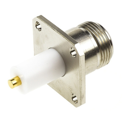 TE Connectivity 50Ω Straight Panel Mount N Connector, jack