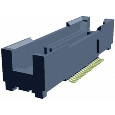 TE Connectivity MICTOR Series Straight Surface Mount PCB Header, 114 Contact(s), 0.64mm Pitch, 2 Row(s), Shrouded