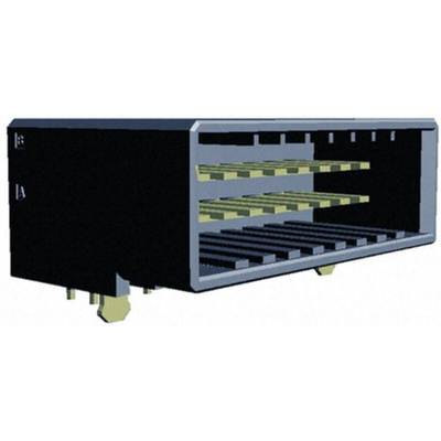 TE Connectivity Dynamic 3000 Series Right Angle Through Hole PCB Header, 10 Contact(s), 5.08mm Pitch, 2 Row(s), Shrouded