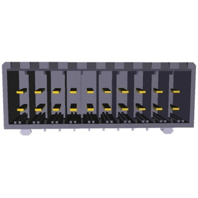 TE Connectivity Dynamic 3000 Series Right Angle Through Hole PCB Header, 20 Contact(s), 5.08mm Pitch, 2 Row(s), Shrouded