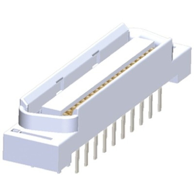 TE Connectivity CHAMP 050 Series Straight Through Hole PCB Header, 40 Contact(s), 1.27mm Pitch, 2 Row(s), Shrouded