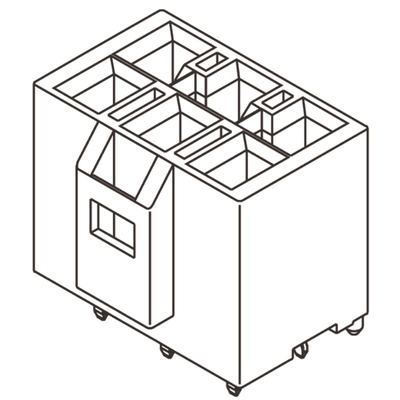 Molex Straight Through Hole PCB Header, 4 Contact(s), 6.5mm Pitch, 2 Row(s), Shrouded