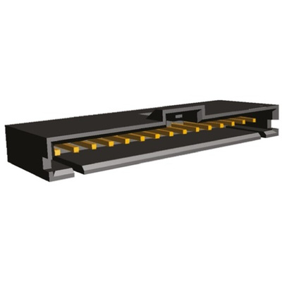 TE Connectivity AMPMODU MTE Series Straight Through Hole PCB Header, 15 Contact(s), 2.54mm Pitch, 1 Row(s), Shrouded