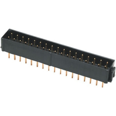 HARWIN Datamate L-Tek Series Straight Through Hole PCB Header, 34 Contact(s), 2.0mm Pitch, 2 Row(s), Shrouded