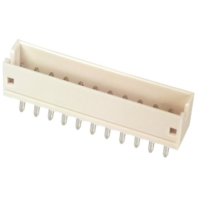 JST ZH Series Top Entry Through Hole PCB Header, 11 Contact(s), 1.5mm Pitch, 1 Row(s), Shrouded