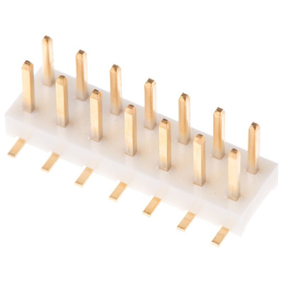 Hirose A3A Series Straight Surface Mount Pin Header, 14 Contact(s), 2.0mm Pitch, 2 Row(s), Unshrouded