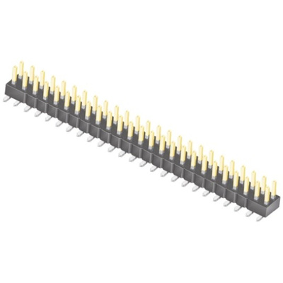 Samtec TSM Series Straight Surface Mount Pin Header, 50 Contact(s), 2.54mm Pitch, 2 Row(s), Unshrouded