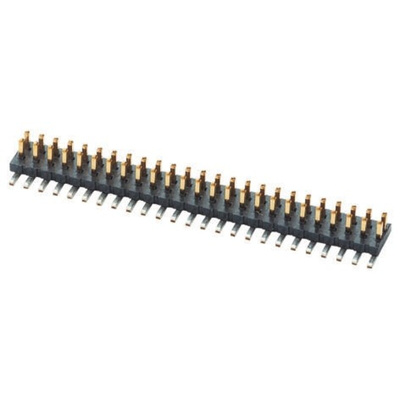 Samtec FTS Series Straight Surface Mount Pin Header, 20 Contact(s), 1.27mm Pitch, 2 Row(s), Unshrouded
