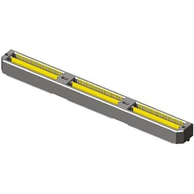 Samtec QTH Series Straight Surface Mount PCB Header, 180 Contact(s), 0.5mm Pitch, 2 Row(s), Shrouded