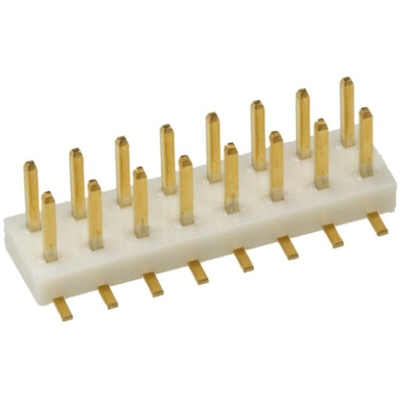 Hirose A3 Series Straight Surface Mount Pin Header, 16 Contact(s), 2.0mm Pitch, 2 Row(s), Unshrouded