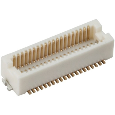 Hirose DF12 Series Straight Surface Mount PCB Header, 60 Contact(s), 0.5mm Pitch, 2 Row(s), Shrouded